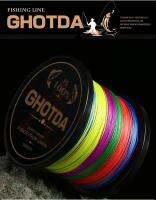 PE Fishing line  GHOTDA  PE100% 4 Strands Multi Colors สาย พีอี ถัก4 หลากสี(10เมตร/สี) เบอร์2.0,ยาว 300เมตร,เหนียวๆ ทนๆ ลื่นๆ ไฟเบอร์จากญี่ปุ่น ราคาถูก