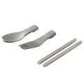 LOGOS ชุดช้อนส้อมและตะเกียบ Metal Cutlery Chopsticks Set. 