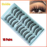 OSIDE ผู้หญิง ปุย Pure Hanmdade Ultra-wispies ยาวธรรมชาติ เครื่องมือต่อขนตา ขนมิงค์ 3D Faux ขนตาปลอม