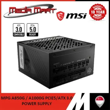 MSI MPG A1000G/A850G/A750G PCIE5 Power Supplies