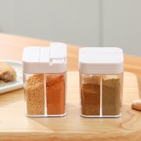 hotx【DT】 and pepper seasoning box outdoor barbecue salt shaker multi-use four-bar jar jars