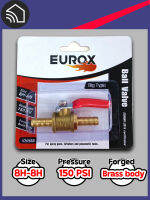 EUROX บอลวาล์วหางไหล 8H - หางไหล 8H สีทอง Ball Valve size 8H-8H , Pressure 150 psi [VFH28]