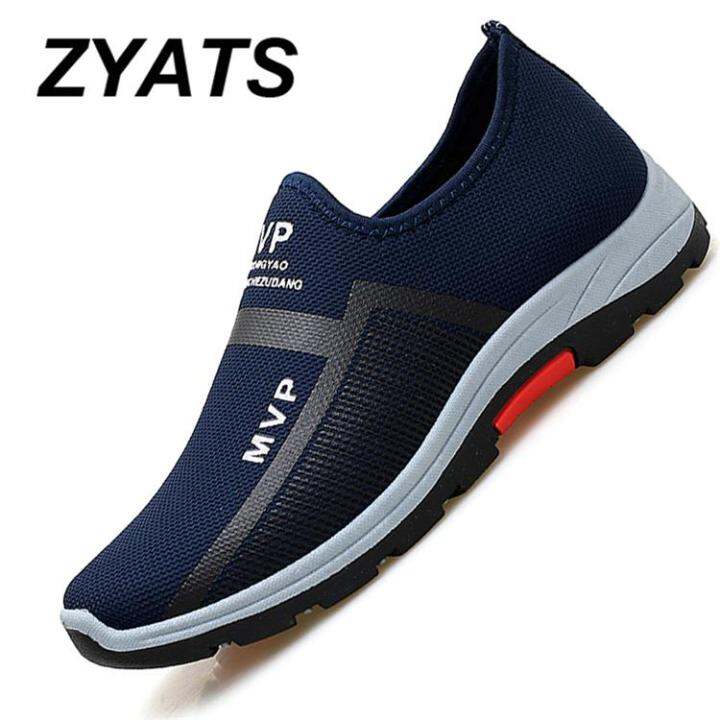 zyats-รองเท้ากีฬาผู้ชาย-รองเท้ารองเท้าใส่เดินรองเท้าวิ่งกันลื่นและดึง