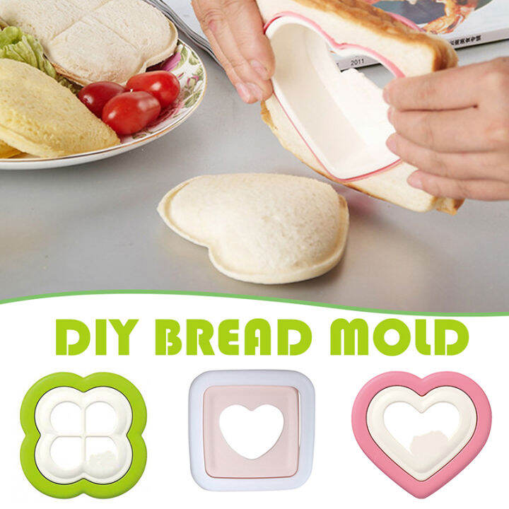 Sandwich Mould Heart Shape Love Shape Roti Mold Cake Mould DIY Cookie Sandwich Press Mold For