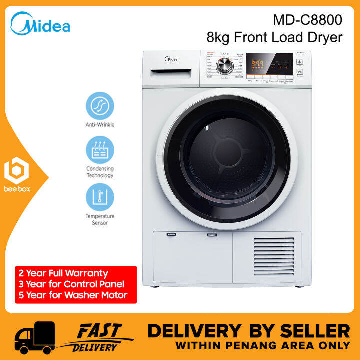 Midea Dryer MDC8800 8KG Temperature And Humidity Sensor Condenser