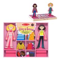 [แม่เหล็ก56ชิ้น] Melissa &amp; Doug รุ่น 4940 Abby &amp; Emma Magnetic Dress-Up Set ชุดเล่นแต่งตัวผู้หญิงมิกซ์แอนด์แมทช์ รีวิวดีใน USA อย่างดีผ่านมาตรฐาน ของเล่น มาลิซ่า