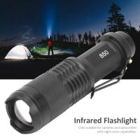 ไฟฉาย LED อินฟราเรดเน้น 850nm Night Vision ไฟฉายเติมอินฟราเรดปรับโฟกัสได้