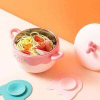 Original High-end Baby Water Injection Bowl 316 Stainless Steel Babies Burn-resistant Removable and Washable Sucker Bowl Childrens Food Supplement Bowl Spoon Set