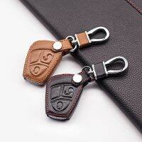 ✲ New style leather car key cover case For Mercedes-benz A CLASS W169 B C E S R C200E 260L GLK300 2 buttons remote key case