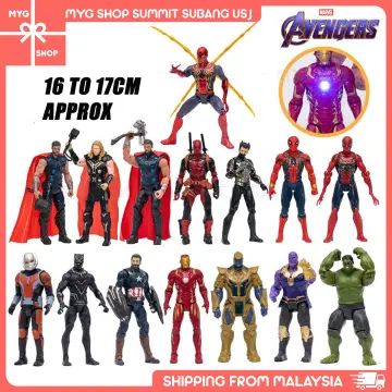Hasbro Marvel Toys The Avenger Endgame 30CM Super Hero Thor Captain Thanos  Wolverine Spider Man Iron Man Action Figure Toy Dolls