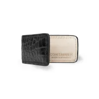 New Strong Magnets! Magnetic Money Clip - Black Leather