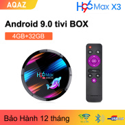 Tivi box AQAZ H96MAX X3 android 9.0 4GB 32GB Hỗ trợ 2.4G và 5G WiFi