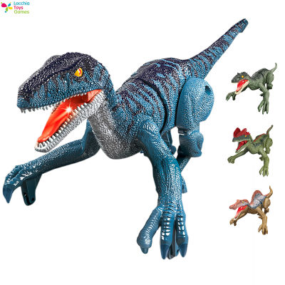 Lacchia Toys ไดโนเสาร์ของเล่นไดโนเสาร์อิเล็กทรอนิกส์สำหรับเด็ก,รีโมทคอนโทรลหุ่นยนต์ของเล่นพร้อมเสียงคำรามที่สมจริงสำหรับของขวัญเด็กชายหญิง