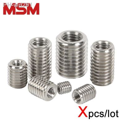 Xpcs M2.5 M3 M4 M5 M6 M8 M10 M12 Thread Adapter Screw Sheath 304 Stainless Steel Internal-External Male-Female Conversion Nut