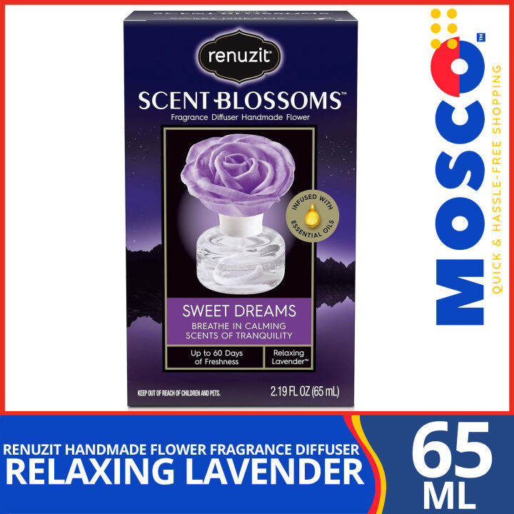 RENUZIT Handmade Flower Relaxing Lavender Fragrance Diffuser 65ml