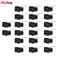 RCmall 20Pcs LXW5-11N1 Micro Limit Switch 1NO 1NC บานพับยาวแขน SPDT Snap Action Travel Switch