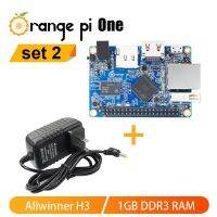 Orange Pi Kit OPI One + แหล่งจ่ายไฟ1GB คอมพิวเตอร์บอร์ดเดี่ยว SBC Allwinner H3 Run 4.4ชิ้นส่วนวงจรไฟฟ้าของ Ubuntu Debian OS