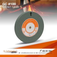 หินเจียร 6 นิ้ว GC100 (6x¾x1.¼) ตรา SL.Carborundum ของแท้จากโรงงานผลิต