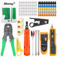 Jillway LAN Network Repair เครื่องมือชุดเครื่องทดสอบ RJ45 CAT5 Crimping Pliers เครื่องทดสอบสายเคเบิลแบบพกพา Wire Tracker Line เครื่องมือบำรุงรักษา