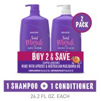 ? Aussie Total Miracle 7 in 1 shampoo + conditioner peach ขนาด 778 ml. แชมพู + ครีมนวดผม จาก USA ที่ช่วยบำรุงเส้นผมล้ำลึก สูตรใหม่พีช  หอมกลิ่นพีช