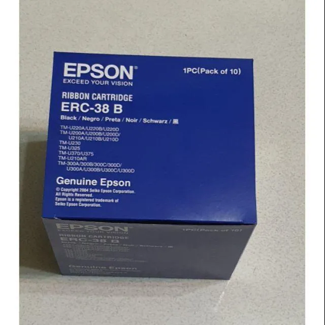 10PCS. EPSON ERC-38 (B) Ribbon Cartridge | Lazada PH