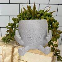 Cute Middle Finger Happy Planter Kawaii Succulent Planter Pot Flower Green Plants Pot Household Office Table Mini Decorate