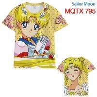 T-shirt Sailor Short-sleeved Moontsukino Usagi Men And Women Summer Printing Casual Trend Short-sleeved Shirt 2023 new popular