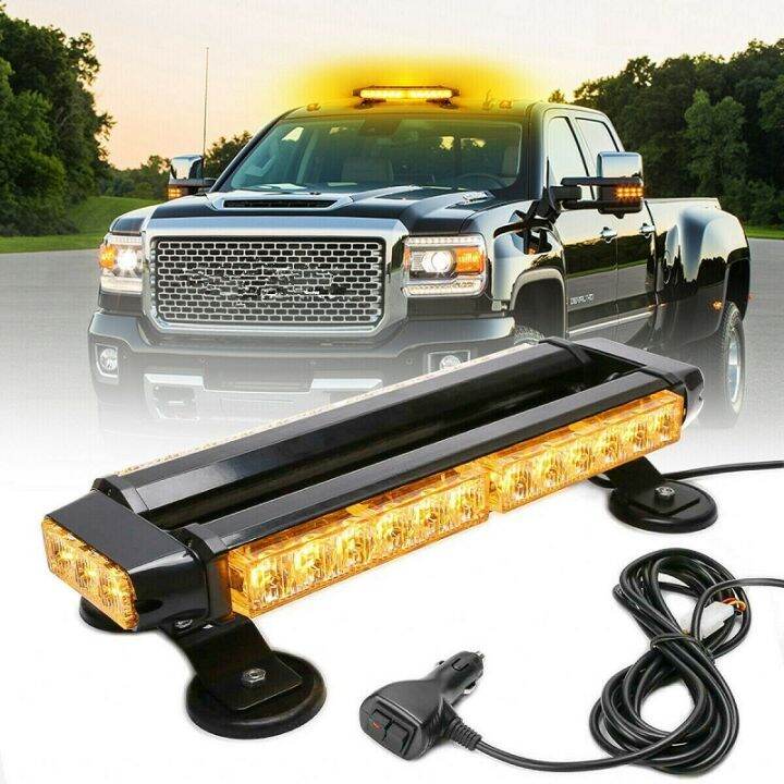 LED Strobe Light Bar Emergency Hazard Warning Safety Beacon Lights Work ...