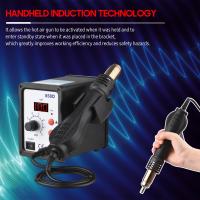 Brushless Hot Air Rework Station LED Digital 100℃-480℃ (212℉-896℉) Adjustable Air Flow 700W Portable Electric Desolde