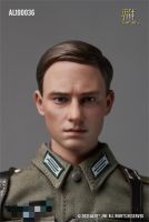 : 》}? AL100036แจ้งเตือน1/6 WWII นาฬิกาสายผ้าใบลายทหารบกเยอรมันสมจริงหัวสำหรับแกะสลักรุ่น12นิ้วหุ่นแอคชันแบบสะสมได้