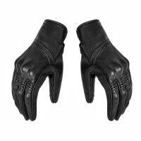 1pairpack Ergonomic Racing Comfortable Off Road Anti Slip Motorcycle Gloves Cycling Riding Winter Full Finger Warm PU Leather