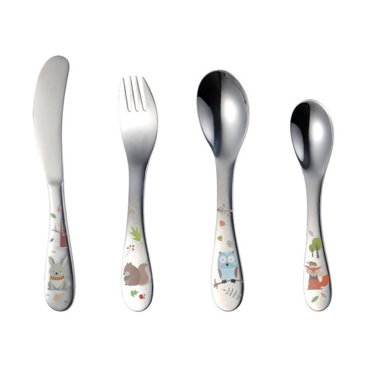 eco-friendly-spoon-baby-kitchen-supplies-flatware-cute-safe-fork-stainless-steel-kids-cutlery-carving