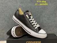 Converse all star หนังสีดำ