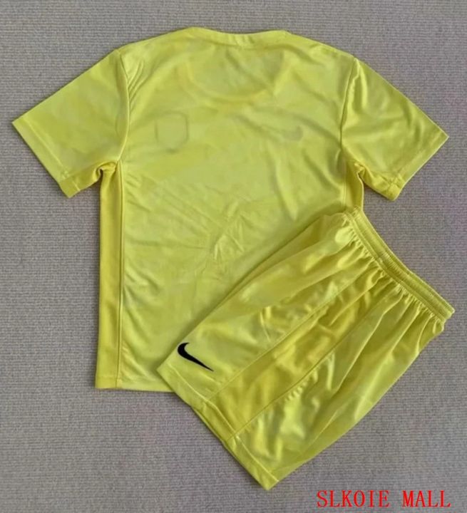 เสื้อเจอร์ซีย์สีเหลืองเนเธอร์แลนด์เสื้อเสื้อแข่งฟุตบอล23-24ไทยเสื้อชุดกางเกงขาสั้น