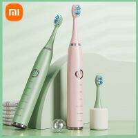 [Hot Sale] Xiaomi ผู้ใหญ่แปรงสีฟันไฟฟ้าแบบชาร์จอัตโนมัติ USB นักเรียน HomeToothbrush ขนแปรงนุ่มพร้อมหัวแปรง