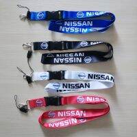 Nissan สายคล้องคอ Lanyard ที่ถอดออกได้รถโลโก้ ID Work Card โทรศัพท์มือถือ Hang Rope