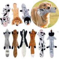 New Cute Plush Toys Squeak Pet Wolf Rabbit Animal Plush Toy Dog Chew Squeaky Whistling Involved Squirrel Dog Toys Toys