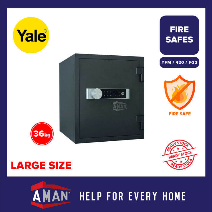YALE Safe Box Document Fire Safe Fire Proof Electronic Digital Safety