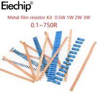 300pcs/150pcs 30 value Metal film resistor pack set 1 dip resistors 0.5W 1W 2W 3W diy electronic kit (0.1 ohm 750 ohm )