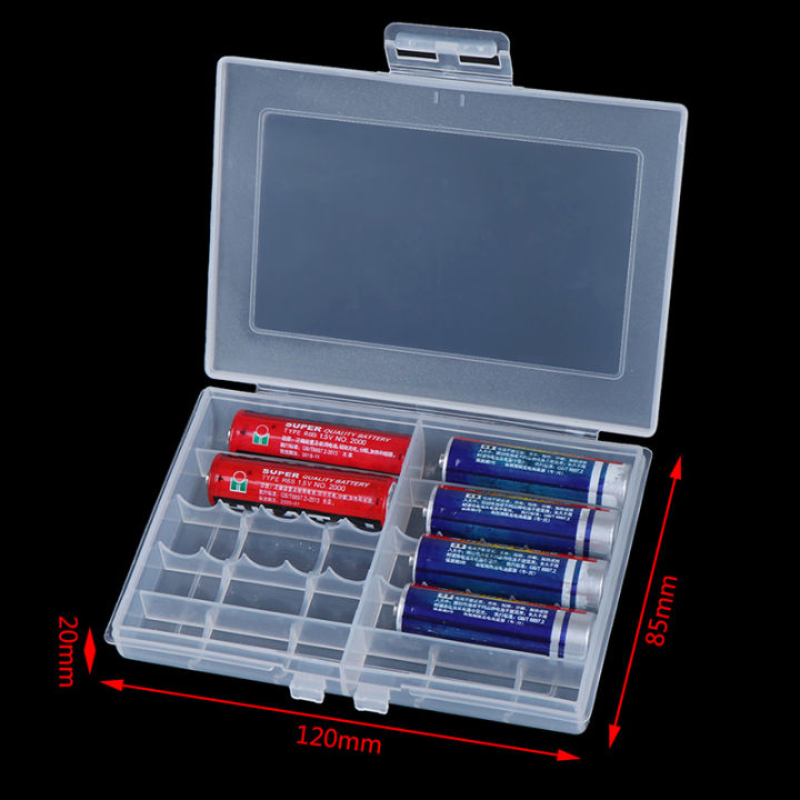 yizhuoliang-มีประโยชน์1x-hard-plastic-battery-case-holder-storage-สำหรับแบตเตอรี่-aa-aaa-10ก้อน