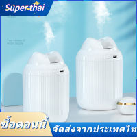 Super thai⚡ เครื่องทำความชื้นแมวน่ารักขนาดเล็ก, เครื่องฉีดน้ำในบ้านในรถแบบเงียบ, เครื่องทำความชื้นตั้งโต๊ะ USB สีสันสดใส