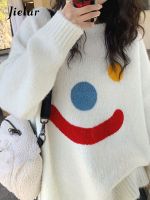 ✚ Jielur New French Pullovers Woman Loose Fashion Top Street Knit Female