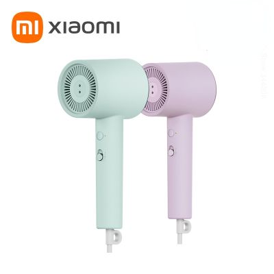 XIAOMI MIJIA เครื่องเป่าผมประจุลบแบบพกพา H301ดูแลเส้นผมแห้งเร็วมืออาชีพความเร็วลม25เมตร/วินาที1800วัตต์การควบคุมอุณหภูมิอัจฉริยะ