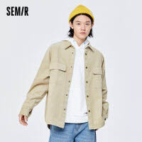 Semir เสื้อแขนยาวผู้ชายสไตล์ฮ่องกง Commuter MenS Top 2022ฤดูใบไม้ร่วงใหม่ Oversize Corduroy เสื้อ