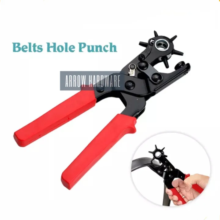Belt Hole Puncher Strap Leather Hole Puncher Six Sizes Revolving Hole