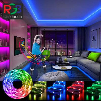 ColorRGB,5M-40M แถบ LED SMD5050บลูทูธ,เพลง Sync,การควบคุม App,ไฟ LED เปลี่ยนสีได้ชุดแถบไฟ44คีย์ Ir รีโมทคอนโทรล Led ไฟห้องนอน,ห้องครัว,บ้าน