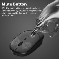 Wireless Bluetooth Mouse 2.4G Rechargeable Portable Magic Silent Ergonomic Mice For Computer Laptop Tablet Office Gaming Mouse