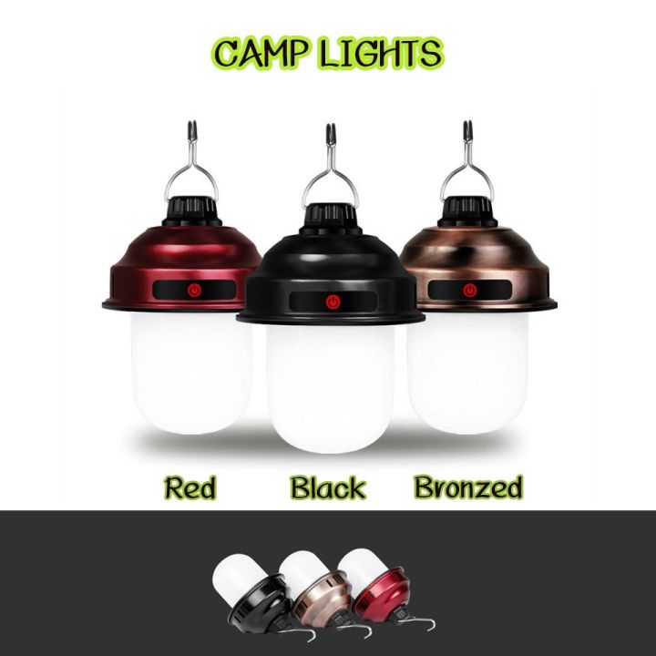 ไฟ-ไฟแคมป์ปิ้ง-led-camping-lights-ระบบ-ชาร์ท-usb-ในตัว-ปรับได้-3-ระดับ-ให้แสงสว่าง-ในยามค่ำคืน