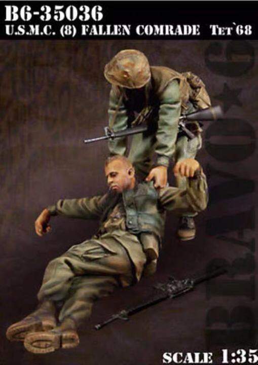 1:35 Resin Soldiers Figures Model Vietnam War, American Soldiers Kneeling X133 E