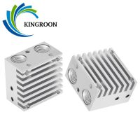 KINGROON E3D ระบายความร้อนเดี่ยวสองสีผสมสี E Xtruder Hotend ระบายความร้อน E3d โลหะ DIY อลูมิเนียมบล็อก3D เครื่องพิมพ์ส่วน